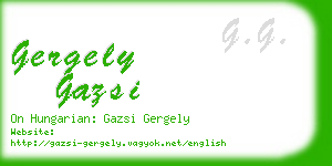 gergely gazsi business card